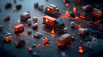 Poster - Streamlining Worldwide Supply Chain with an AI Powered Global Logistics Network Featuring Intricate Digital Infrastructure Automated Transportation