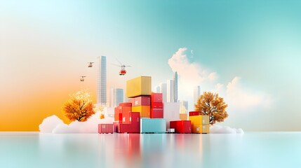 Poster - Streamlined AI Powered Global Logistics Network with Optimized Intermodal Hubs Data Driven Fleet Management