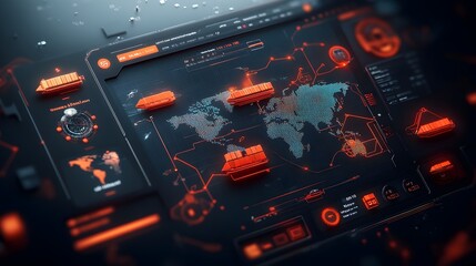 Poster - Cutting Edge AI Powered Global Logistics Network with Intelligent Dashboard and Real Time Supply Chain Visualization  Streamlined Delivery Pipeline Optimized by Advanced Analytics