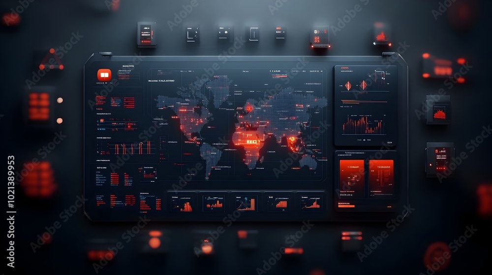 Cutting edge AI powered Logistics Hub with Interconnected Global Supply ...