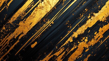 Poster - Abstract art painting featuring a gold strip texture suitable for wall decor postcards wallpaper posters cards murals carpets and prints