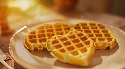 heart shaped waffles