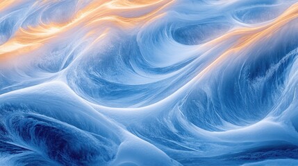 Aufkleber - Abstract Snow Patterns Created by Wind