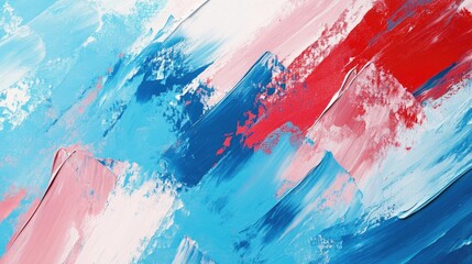 Aufkleber - Abstract Oil Painting 3D Render Art Style Interior Decor Wall Artwork Print Modern Impressionism Large Background Brushstrokes On Surface Graphic Art Painting