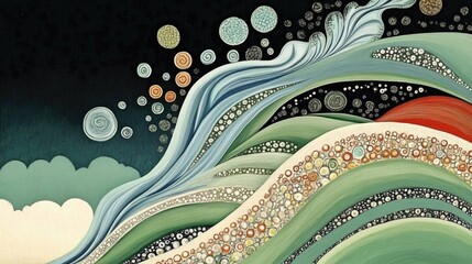 Poster - Abstract Art Painting for Background Use