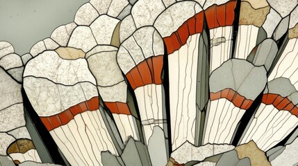 Aufkleber - Close Up of Jaspilite Ferruginous Quartzite Mineral
