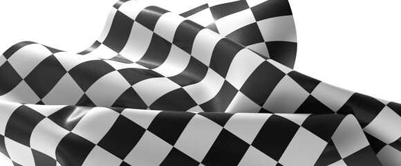 Aufkleber - The checkered flag waves in the air Victory is in sight