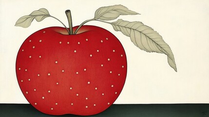 Poster - Close up of a red apple