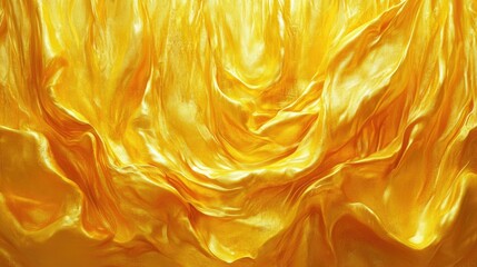 Aufkleber - Abstract painting of a luxurious golden curtain featuring a dramatic and modern design high quality 3D rendering graphic element for creative backgrounds and materials