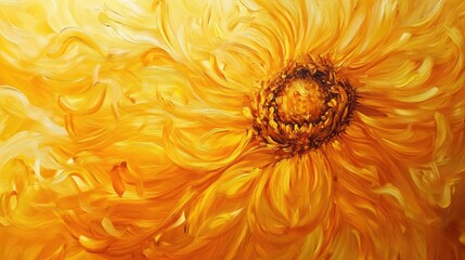 Poster - Bright Yellow Floral Bloom