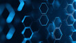 © Nokhoog - Abstract Glowing Hexagon Pattern - Futuristic Technology Background