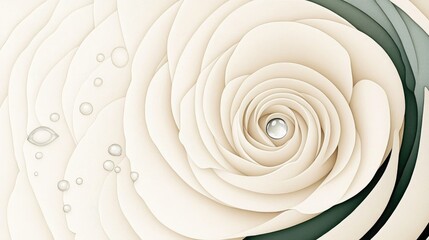 Poster - Close Up of a Rose with Water Droplet