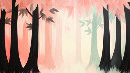 Aufkleber - Burnt Bamboo Backdrop