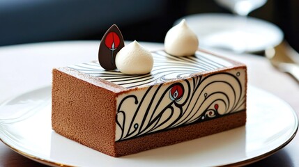 Poster - Close Up of a Chocolate Cake