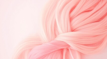 Poster - Close Up of Pink Natural Cotton Thread