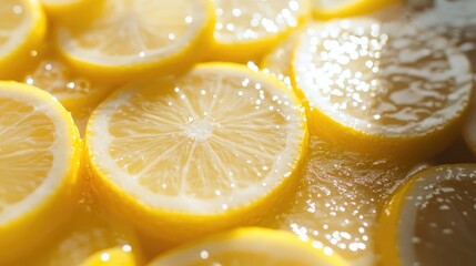 Aufkleber - Bright yellow lemon slices Offset