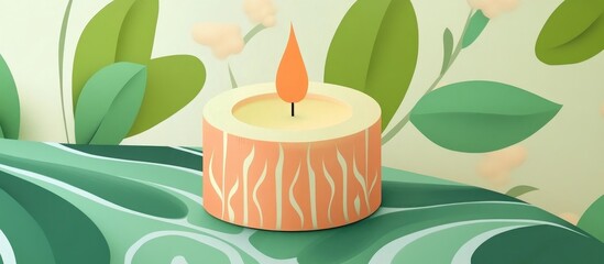 Poster - Burning Candle Background