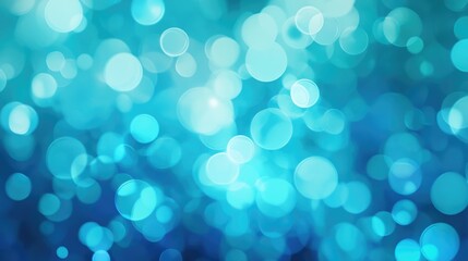 Aufkleber - Blurry gradient illustration featuring shades of light turquoise aquamarine and a deep blue hue