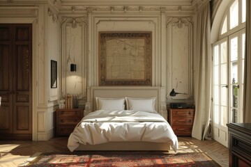 Elegant Vintage Bedroom Interior Design