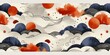 © duyina1990 - Abstract painting with red circles and blue waves