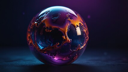 abstract blue ball background