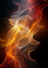 Poster - Abstract Energy Flow Art Design