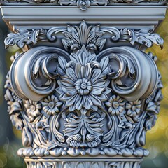 Ornate Decorative Column Capital Design