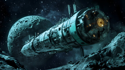 Wall Mural - submarine under water