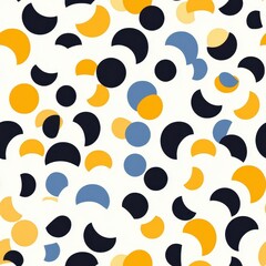 Poster - Geometric Minimalist Pattern with Soft Lines and Colors, seamless pattern