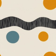Poster - Clean Minimalist Abstract Shapes and Textures, seamless pattern