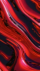 Wall Mural - A red and black gradient marble texture shifts and flows, veins of black weaving deep red, sophistication and timeless luxury, 4k High-Quality gradient luxurious background Animation Video