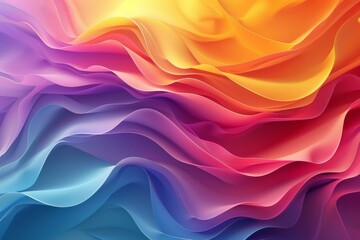 Abstract Colorful Wave Pattern Design