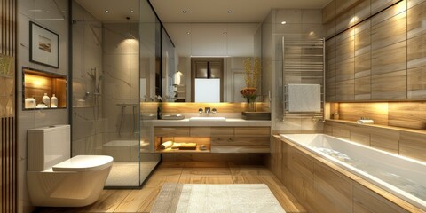 Wall Mural - Modern Bathroom Interior Design