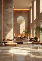 Sticker - Modern Beige Interior Lobby Design