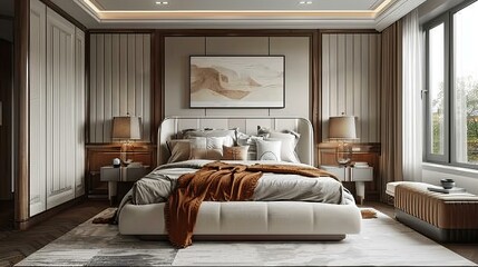 Sticker - Luxury Modern Bedroom Interior Design