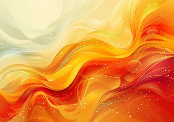 Canvas Print - Abstract Colorful Flowing Waves Background Design