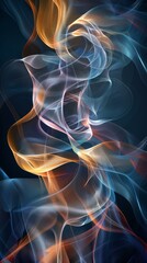 Poster - Abstract Colorful Flowing Lines