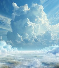 Wall Mural - Vast Sky of Majestic Cloudscape