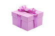 © ERiK - purple gift box isolated on transparent background cutout