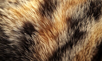 a close up of a cat's fur with a brown and black pattern