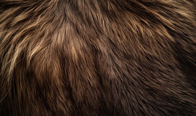 the fur of a brown animal is shown in detail, with a lot of texture and shine