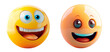 © Ihor - Set of cartoon emoticon smiling, isolated on transparent background. PNG element.