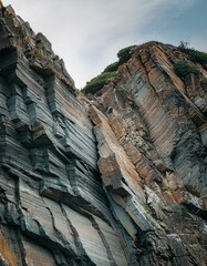 Wall Mural - Layered rock formations