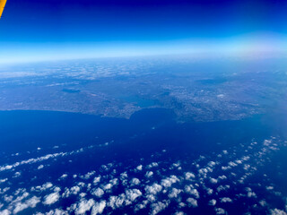 A view of Istanbul taken from an airplane