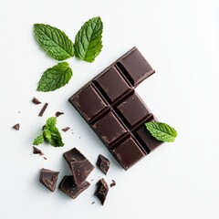 Chocolate with mint.