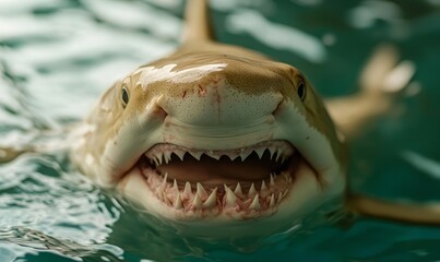 Wall Mural - Lemon shark up close