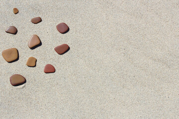 rocks in the sand, organic texture art