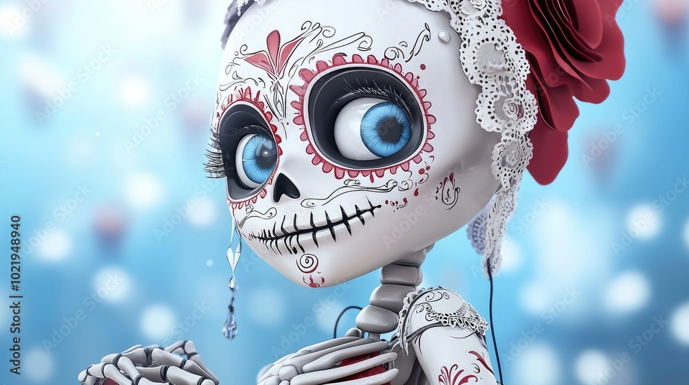 Ilustración de Stock Modern homage: El Día de Muertos creative ...