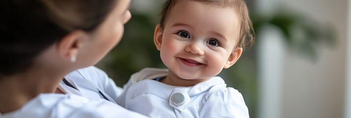 baby with adult nurse