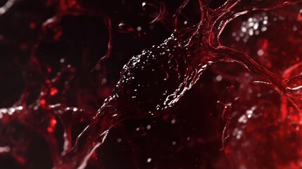 Poster - 3d rendering of Human cell or Embryonic stem cell microscope background.